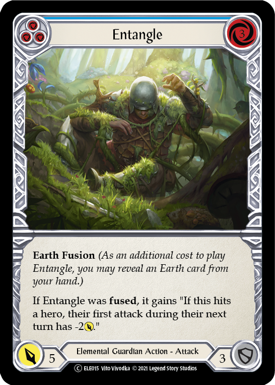 Entangle (Blue) [U-ELE015] Unlimited Rainbow Foil | Good Games Adelaide SA