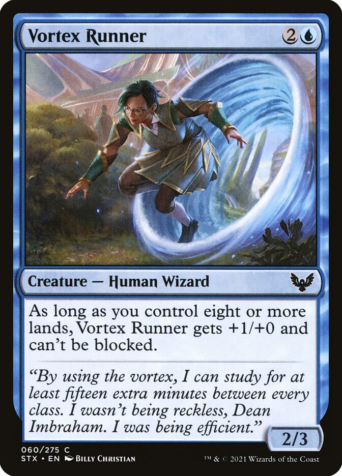 Vortex Runner 60 (Strixhaven: School of Mages)  - Foil | Good Games Adelaide SA