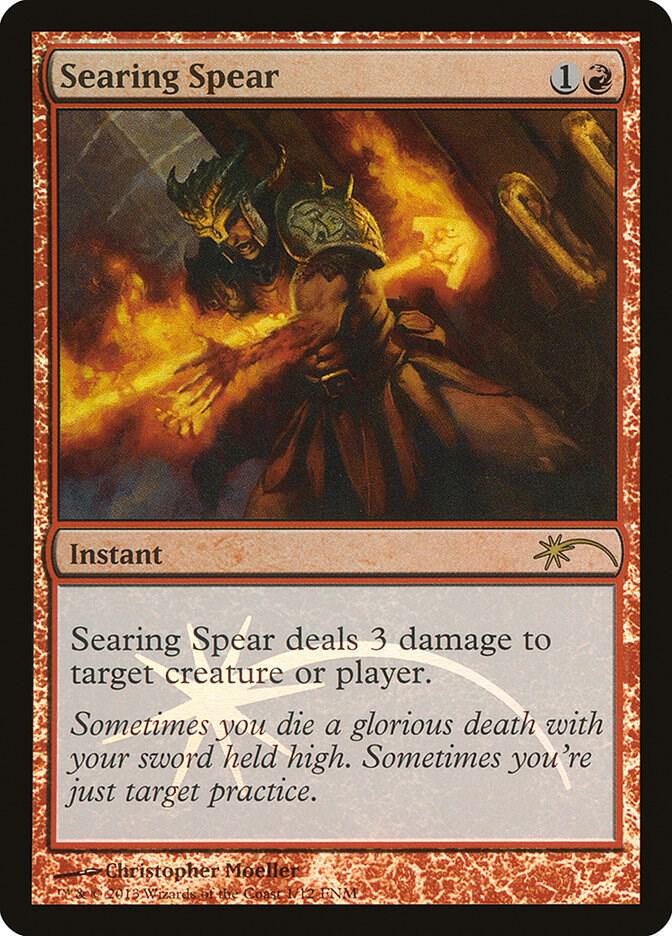 Searing Spear 1 (FNM Promos)  - Foil | Good Games Adelaide SA