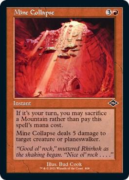 Mine Collapse Retro Frame Foil Etched 408 (Modern Horizons 2)  - Foil | Good Games Adelaide SA