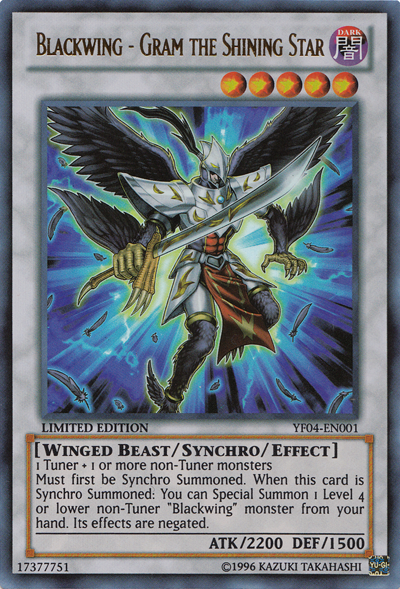 Blackwing - Gram the Shining Star [YF04-EN001] Ultra Rare | Good Games Adelaide SA