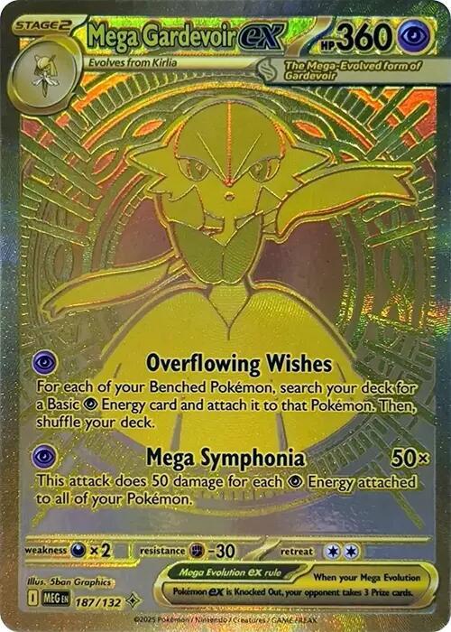 Mega Gardevoir ex 187/132 (ME01: Mega Evolution)  - Holofoil | Good Games Adelaide SA