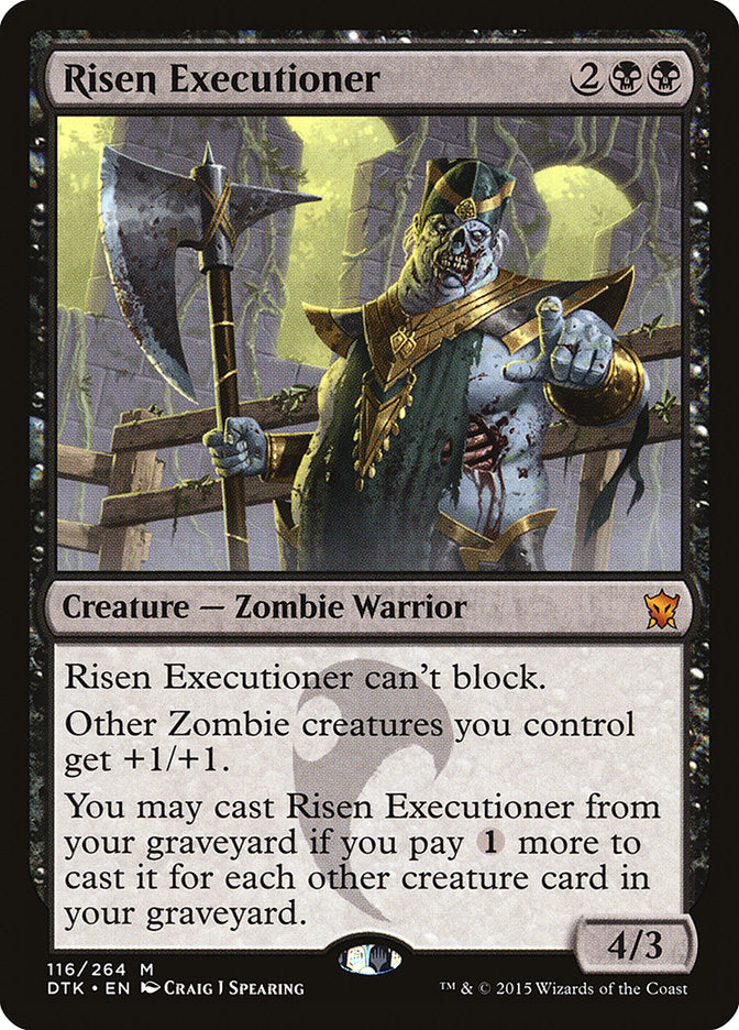 Risen Executioner 116 (Dragons of Tarkir)  - Foil | Good Games Adelaide SA