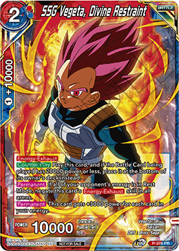 SSG Vegeta, Divine Restraint (Unison Warrior Series Boost Tournament Pack Vol. 7) (P-376) [Tournament Promotion Cards] | Good Games Adelaide SA
