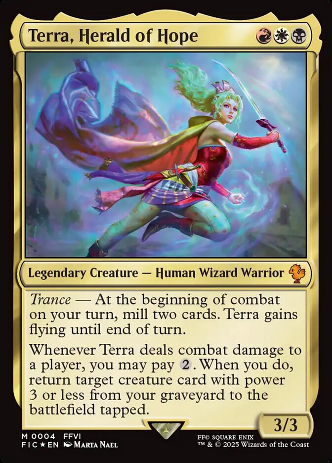 Terra, Herald of Hope 4 (Commander: FINAL FANTASY)  - Foil | Good Games Adelaide SA