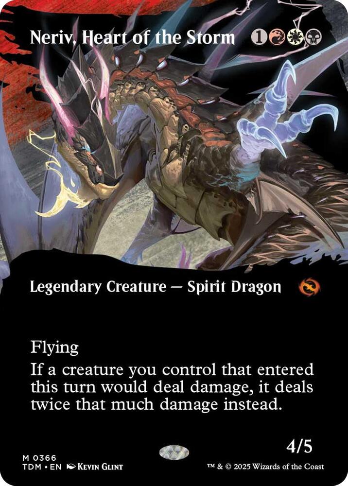 Neriv, Heart of the Storm 366 (Tarkir: Dragonstorm)  - Borderless | Good Games Adelaide SA