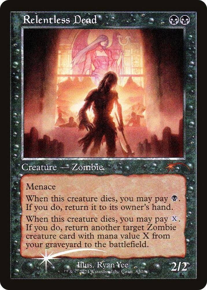 Relentless Dead Retro Frame 850 (Secret Lair Drop Series)  - Foil | Good Games Adelaide SA