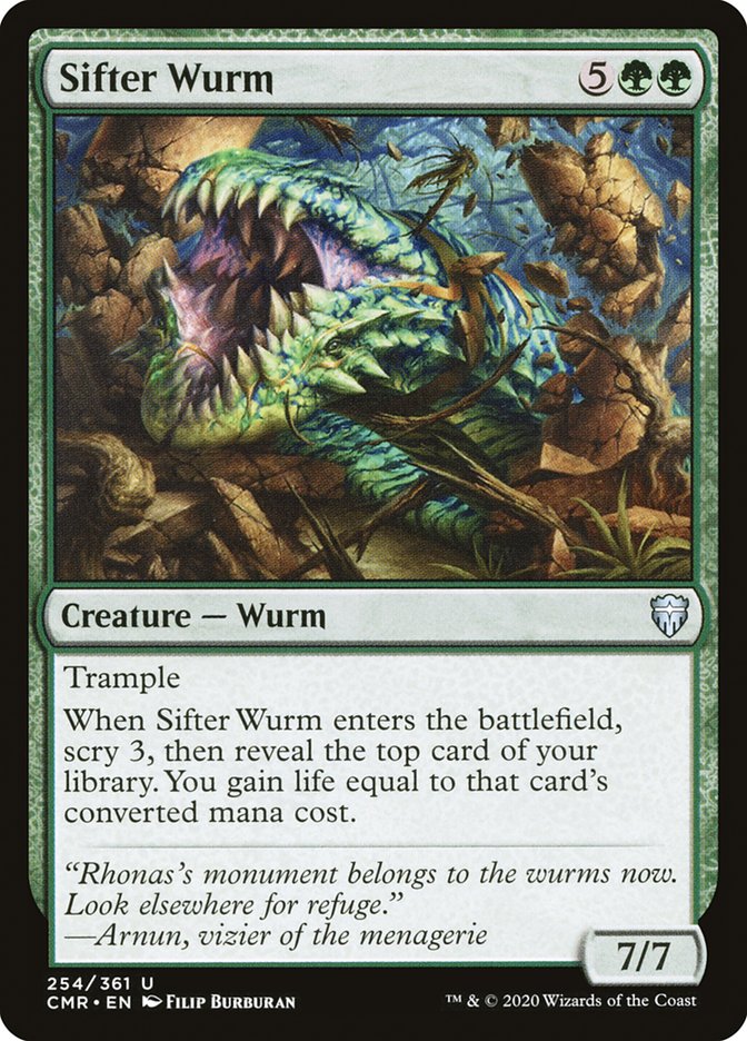 Sifter Wurm 254 (Commander Legends)  - Foil | Good Games Adelaide SA