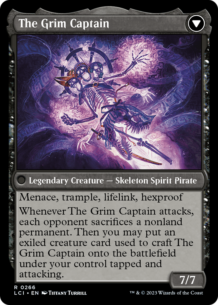 Throne of the Grim Captain // The Grim Captain [The Lost Caverns of Ixalan Prerelease Cards] | Good Games Adelaide SA
