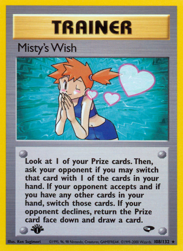 Misty's Wish (108/132) [Gym Challenge 1st Edition] | Good Games Adelaide SA