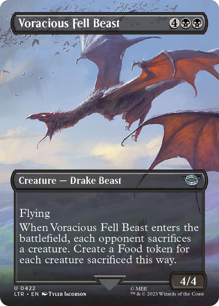 Voracious Fell Beast (Borderless Alternate Art) [The Lord of the Rings: Tales of Middle-Earth] | Good Games Adelaide SA