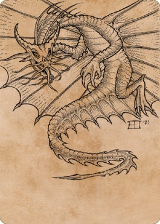 Ancient Gold Dragon Art Card (44) [Commander Legends: Battle for Baldur's Gate Art Series] | Good Games Adelaide SA