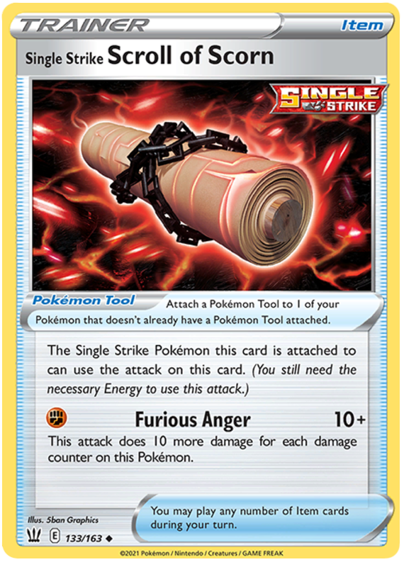 Single Strike Scroll of Scorn (133/163) [Sword & Shield: Battle Styles] | Good Games Adelaide SA