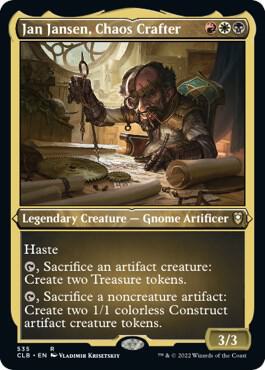 Jan Jansen Chaos Crafter Foil Etched 535 (Commander Legends: Battle for Baldur's Gate)  - Foil | Good Games Adelaide SA