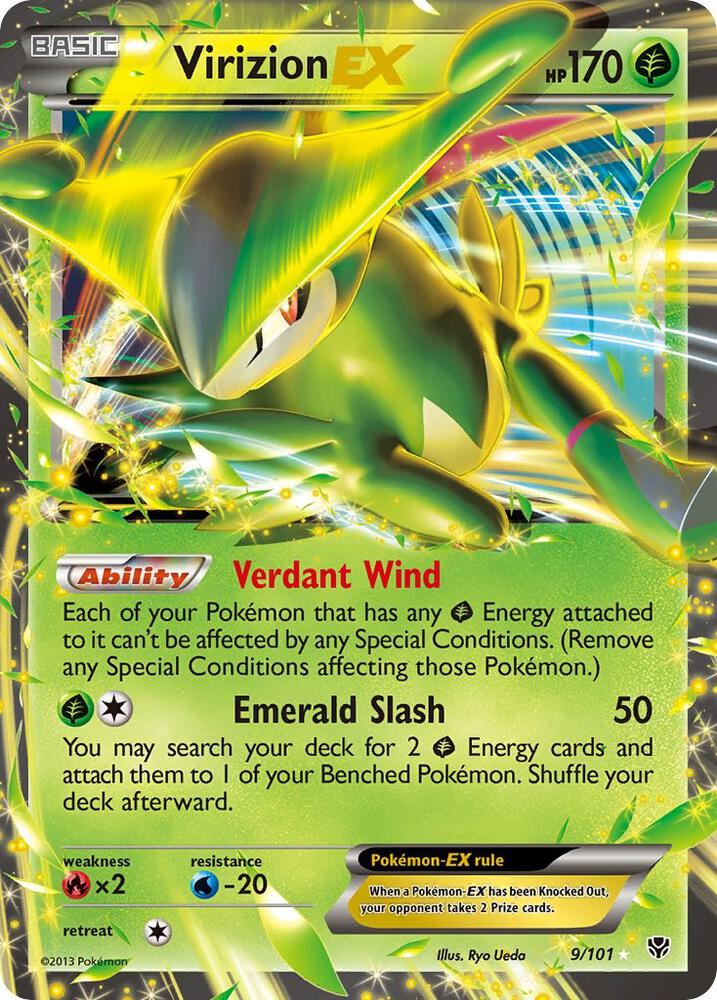 Virizion EX 9/101 (Plasma Blast)  - Holofoil | Good Games Adelaide SA