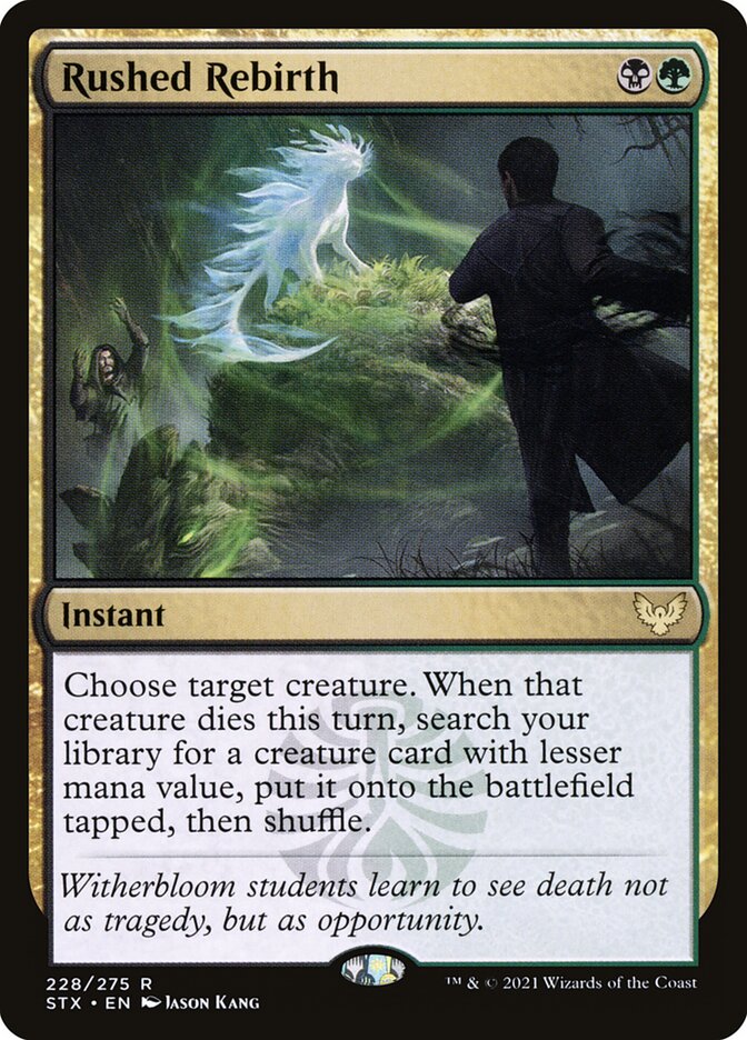 Rushed Rebirth 228 (Strixhaven: School of Mages)  - Foil | Good Games Adelaide SA