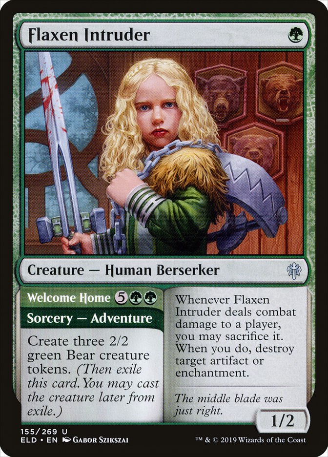 Flaxen Intruder // Welcome Home 155 (Throne of Eldraine)  - Foil | Good Games Adelaide SA