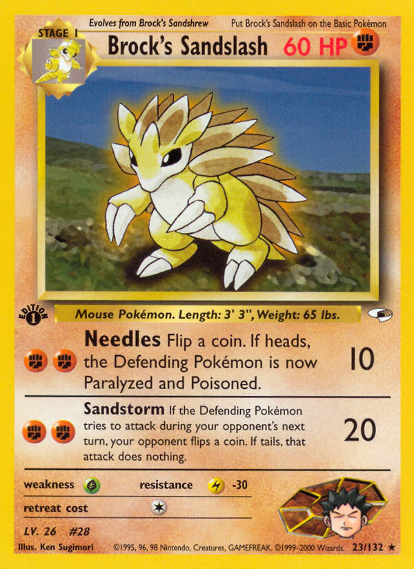 Brock's Sandslash (23/132) [Gym Heroes 1st Edition] | Good Games Adelaide SA