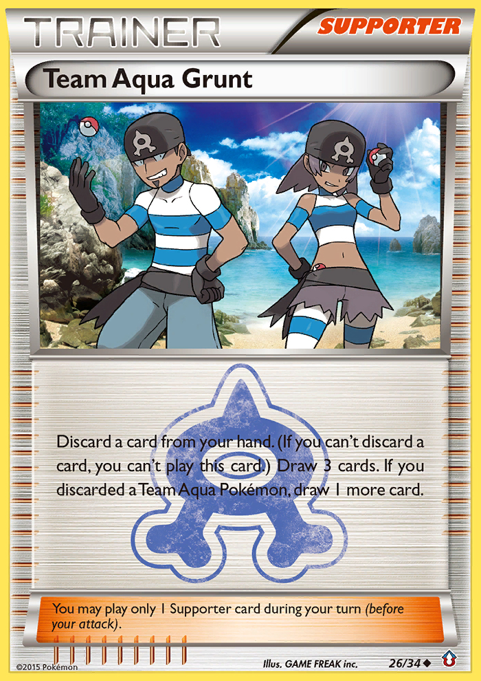 Team Aqua Grunt (26/34) [XY: Double Crisis] | Good Games Adelaide SA