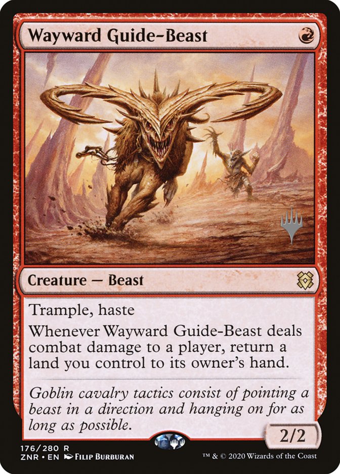 Wayward Guide-Beast (Promo Pack) [Zendikar Rising Promos] | Good Games Adelaide SA
