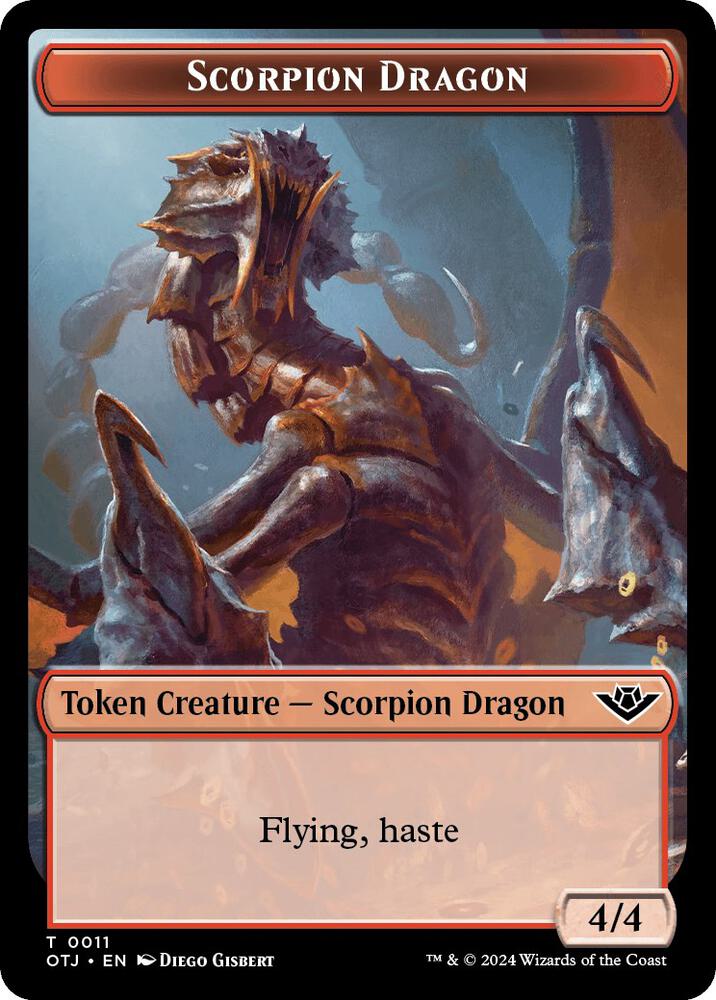 Scorpion Dragon Token 11 (Outlaws of Thunder Junction)  | Good Games Adelaide SA