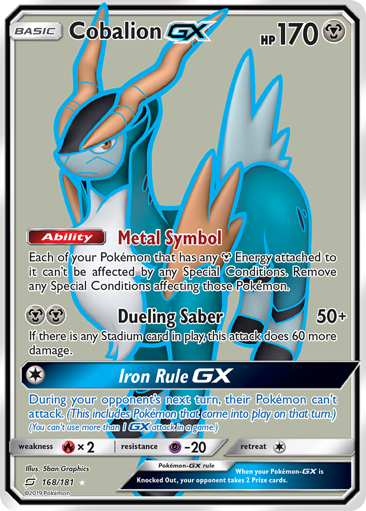 Cobalion GX (168/181) [Sun & Moon: Team Up] | Good Games Adelaide SA