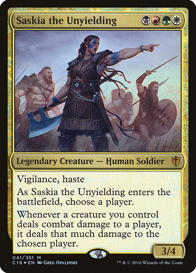 Saskia the Unyielding 41 (Commander 2016)  - Foil | Good Games Adelaide SA