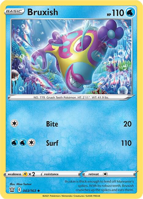 Bruxish 043/163 (SWSH05: Battle Styles)  | Good Games Adelaide SA