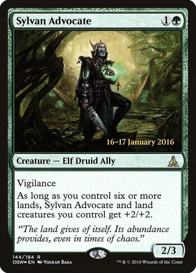 Sylvan Advocate 144 (Prerelease Cards)  - Foil | Good Games Adelaide SA