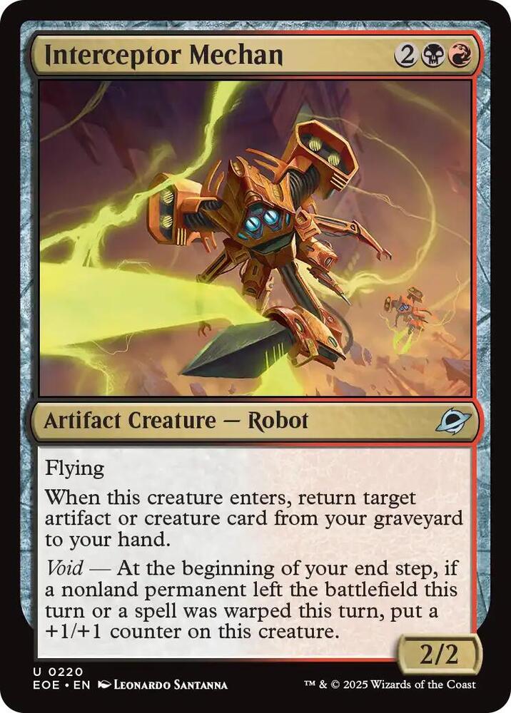 Interceptor Mechan 220 (Edge of Eternities)  - Foil | Good Games Adelaide SA