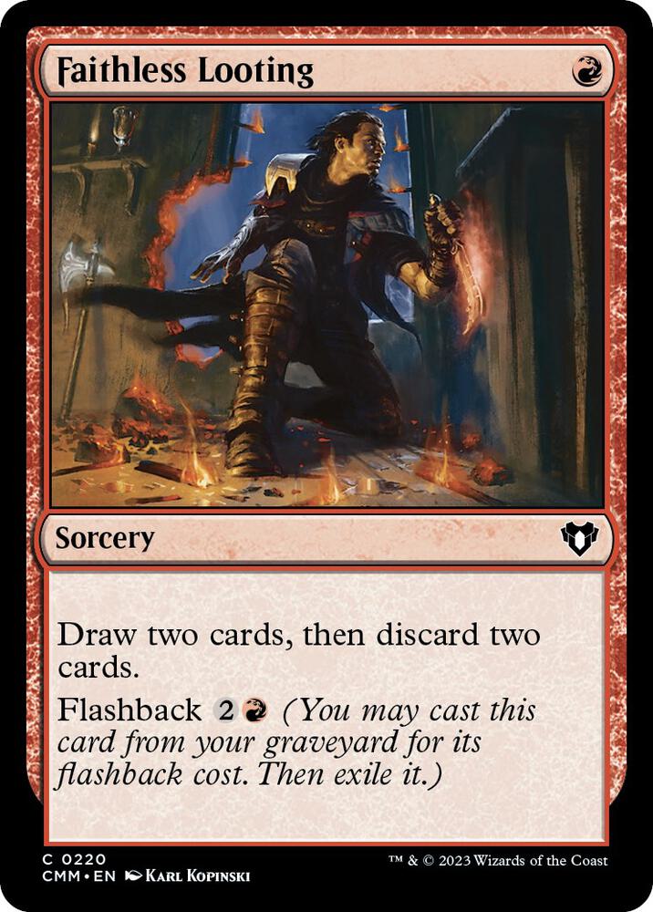 Faithless Looting 220/451 (Commander Masters)  | Good Games Adelaide SA