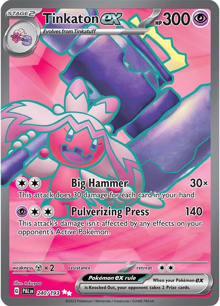 Tinkaton ex (240/193) [Scarlet & Violet: Paldea Evolved] | Good Games Adelaide SA