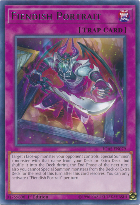 Fiendish Portrait [IGAS-EN079] Rare | Good Games Adelaide SA