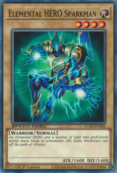 Elemental HERO Sparkman [SGX2-ENA04] Common | Good Games Adelaide SA
