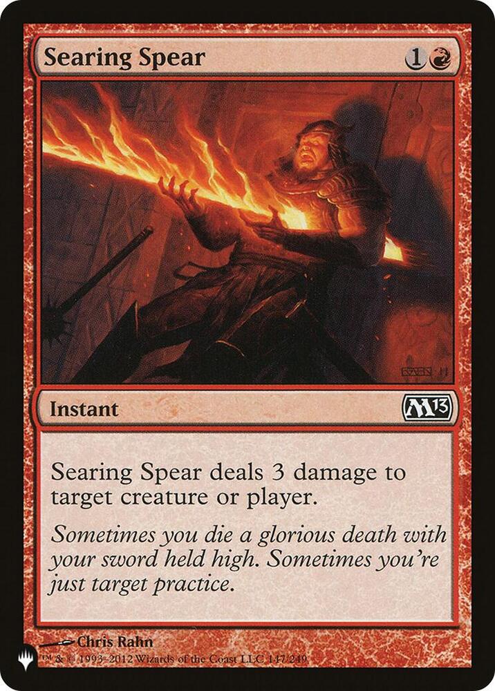 Searing Spear 147/249 (The List Reprints)  | Good Games Adelaide SA