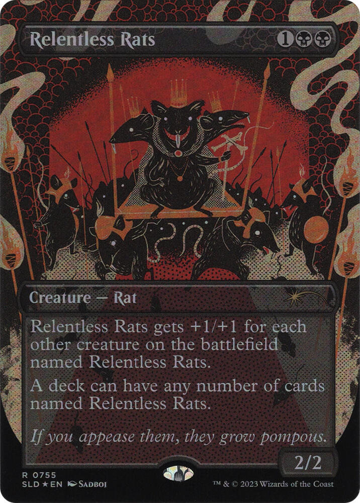 Relentless Rats 755 (Secret Lair Drop Series)  - Foil | Good Games Adelaide SA