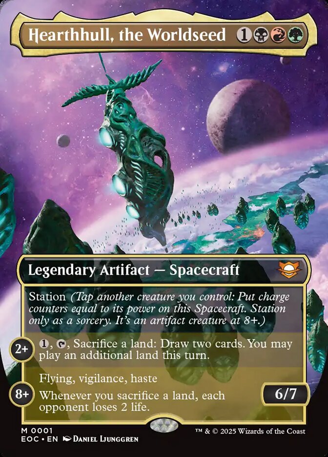 Hearthhull the Worldseed 1 (Commander: Edge of Eternities)  - Borderless | Good Games Adelaide SA