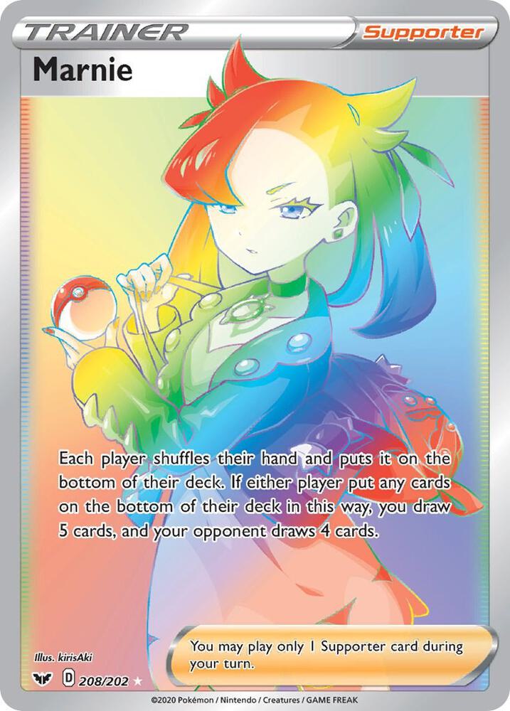 Marnie Secret 208/202 (SWSH01: Sword & Shield Base Set)  - Holofoil | Good Games Adelaide SA