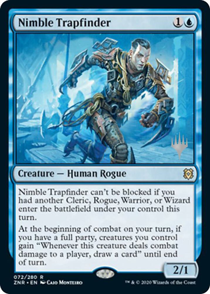Nimble Trapfinder 72 (Promo Pack: Zendikar Rising)  | Good Games Adelaide SA