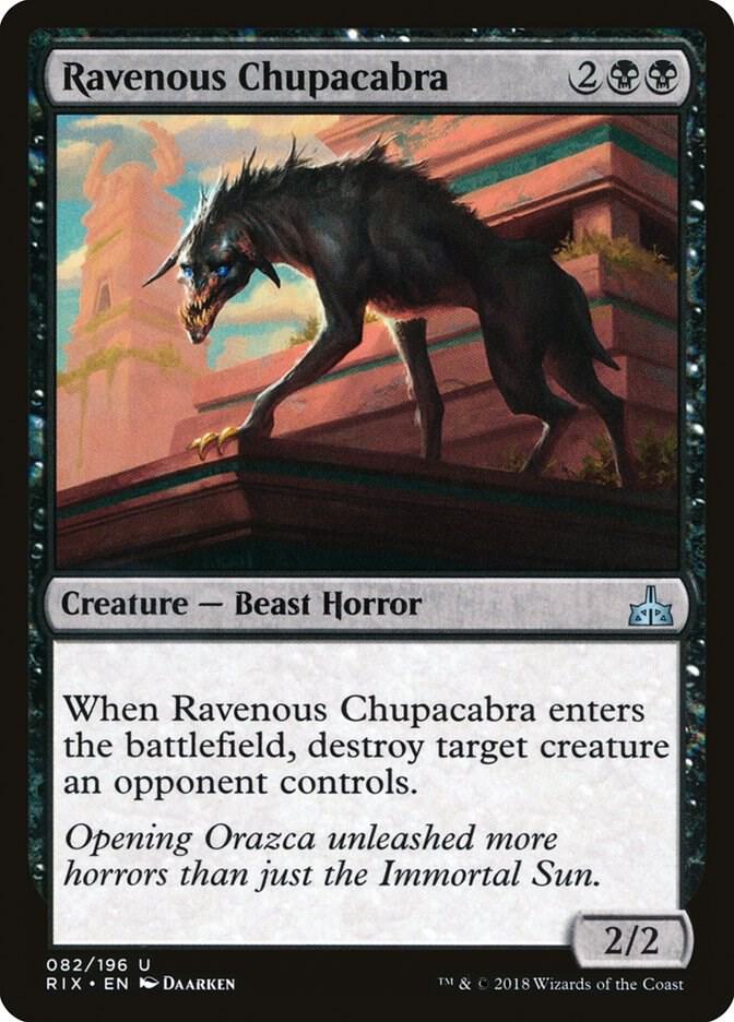 Ravenous Chupacabra 82 (Rivals of Ixalan)  - Foil | Good Games Adelaide SA