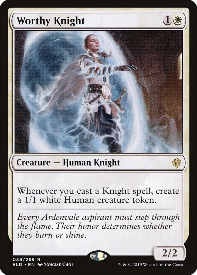 Worthy Knight [Throne of Eldraine] | Good Games Adelaide SA