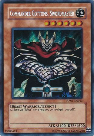 Commander Gottoms, Swordmaster [HA01-EN013] Secret Rare | Good Games Adelaide SA