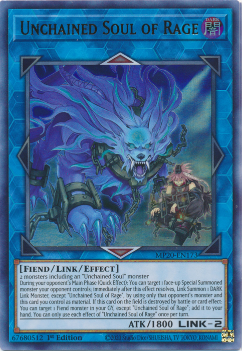 Unchained Soul of Rage [MP20-EN173] Ultra Rare | Good Games Adelaide SA