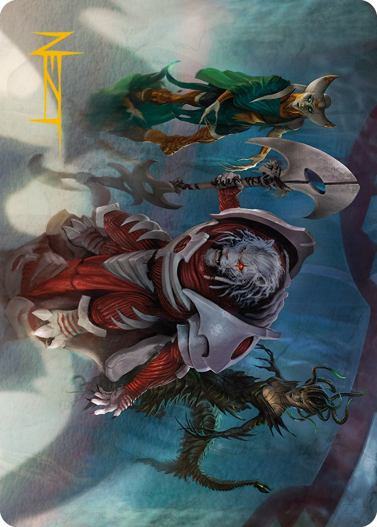 Norn's Decree Art Card (Gold-Stamped Signature) [Phyrexia: All Will Be One Art Series] | Good Games Adelaide SA