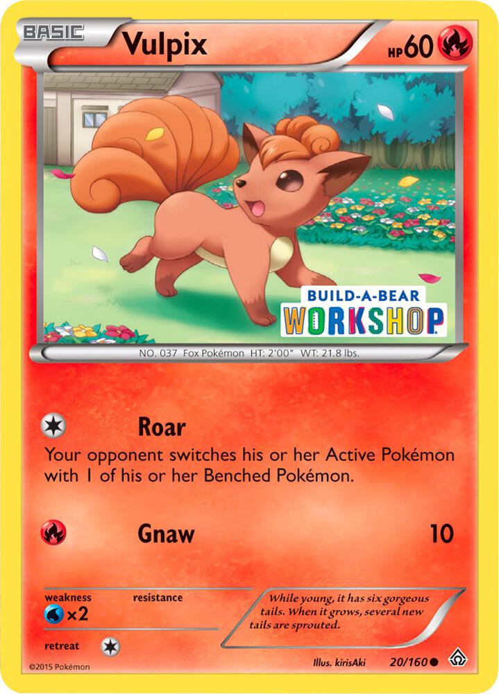 Vulpix Build A Bear Workshop Exclusive 020/160 (Miscellaneous Cards & Products)  | Good Games Adelaide SA
