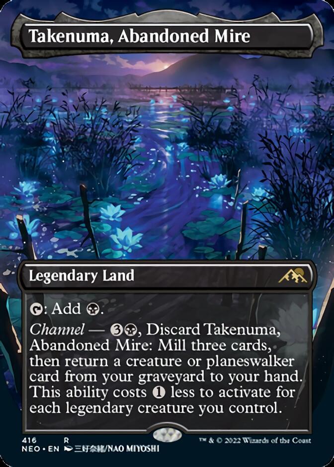 Takenuma, Abandoned Mire (Borderless) [Kamigawa: Neon Dynasty] | Good Games Adelaide SA