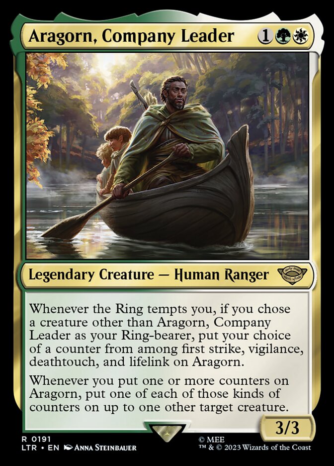 Aragorn, Company Leader 191 (Universes Beyond: The Lord of the Rings: Tales of Middle-earth)  | Good Games Adelaide SA
