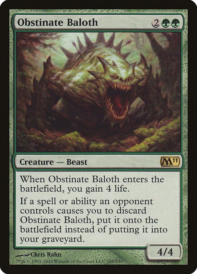 Obstinate Baloth 188 (Magic 2011 (M11))  - Foil | Good Games Adelaide SA