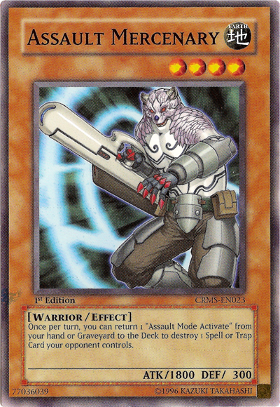 Assault Mercenary [CRMS-EN023] Common | Good Games Adelaide SA