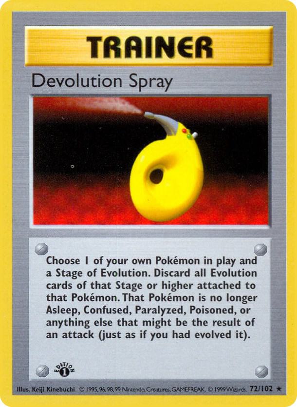 Devolution Spray 072/102 (Base Set (Shadowless))  - 1st Edition | Good Games Adelaide SA